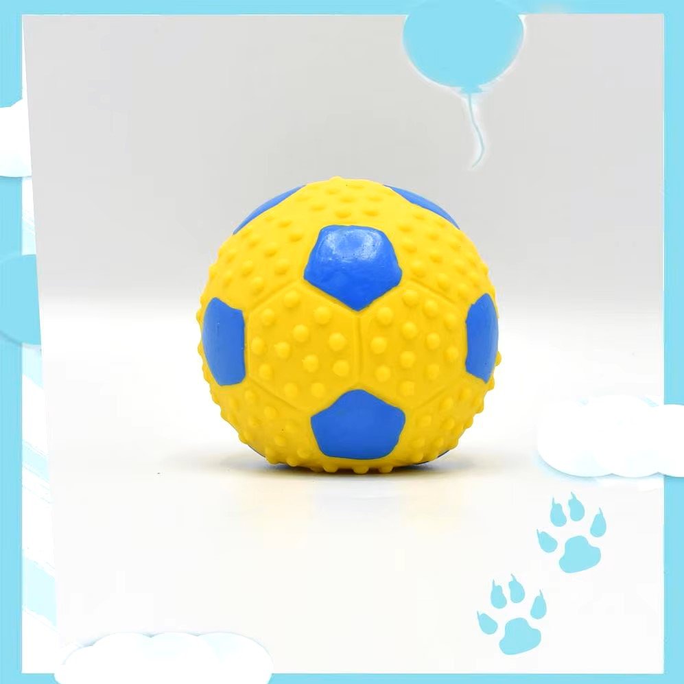 Balle pour Chien - DogBallLatex™ - Baseball Jaune - Mon chien malin