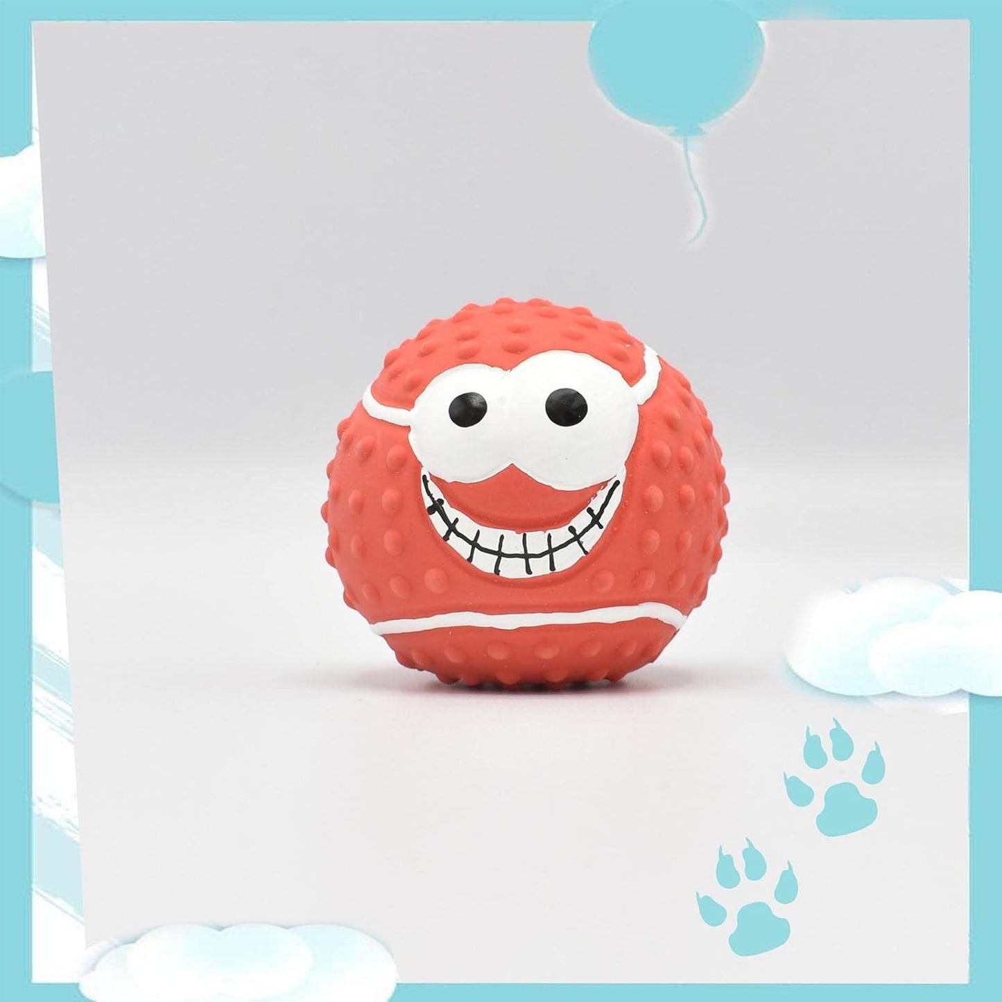 Balle pour Chien - DogBallLatex™ - Baseball Rouge - Mon chien malin