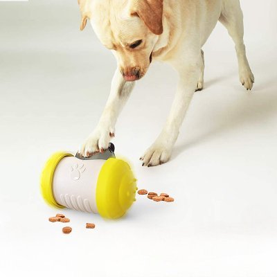Distributeur de Croquettes pour Chien - BrainChase™ - Jaune - Mon chien malin