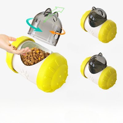 Distributeur de Croquettes pour Chien - BrainChase™ - Jaune - Mon chien malin