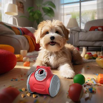 Distributeur de Croquettes pour Chien - BrainChase™ - Rouge - Mon chien malin