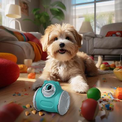 Distributeur de Croquettes pour Chien - BrainChase™ - Turquoise - Mon chien malin