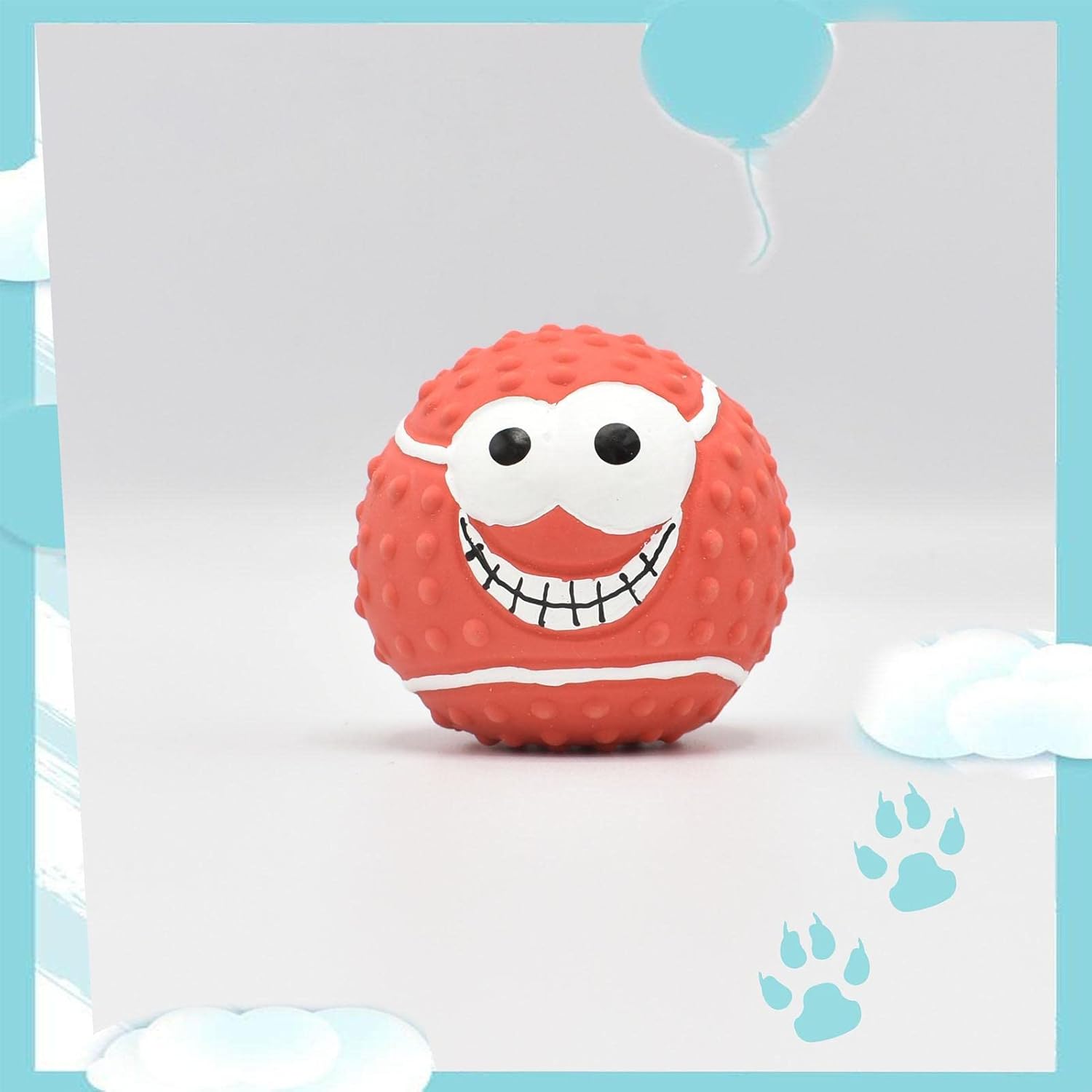 Balle pour Chien - DogBallLatex™ - Baseball Rouge - Mon chien malin