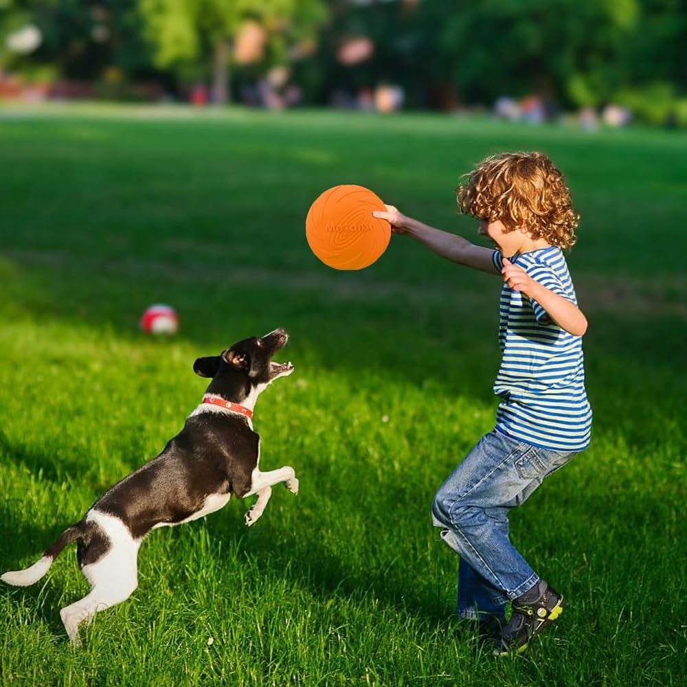 Frisbee Chien - FlyingDiscToys™ - Orange - Mon chien malin